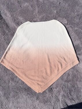 Barefoot Dreams CozyChic Ultra Lite Ocean Breeze Poncho Ombre Rose Mist One Size